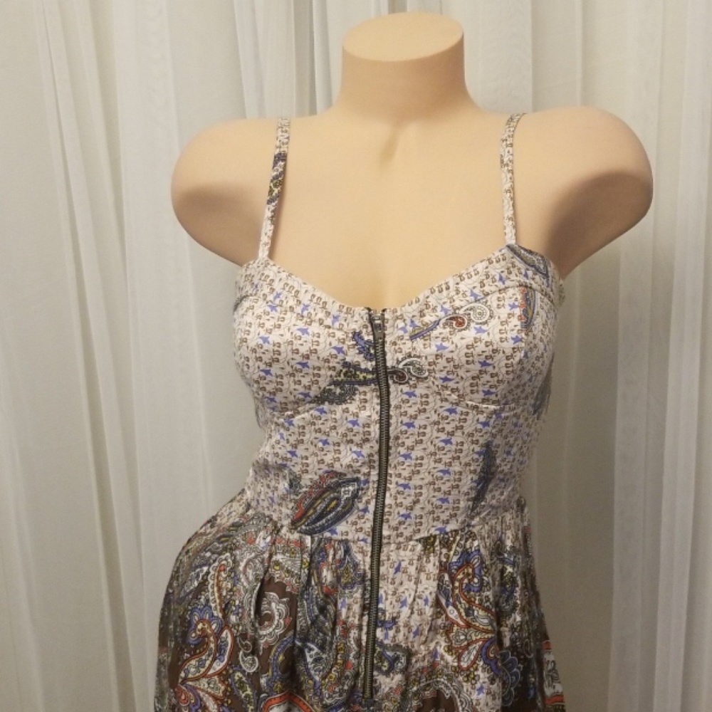 XX1 paisley Print Lined Swing Dress Size Medium M